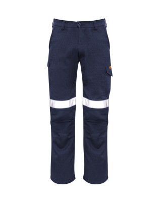 Mens Orange Flame Taped Cargo Pant (Regular)