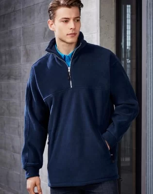 Mens Heavy Weight 1/2 Zip Winter Fleece