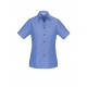 Ladies Wrinkle Free Chambray Short Sleeve Shirt