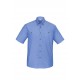 Mens Wrinkle Free Chambray Short Sleeve Shirt