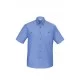Mens Wrinkle Free Chambray Short Sleeve Shirt