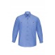Mens Wrinkle Free Chambray Long Sleeve Shirt
