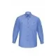 Mens Wrinkle Free Chambray Long Sleeve Shirt