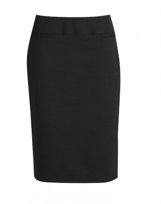 Womens Comfort Wool Stretch Relaxed Fit Lined Skirt