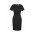 Womens Cool Stretch Short Sleeve Shift Dress - Black