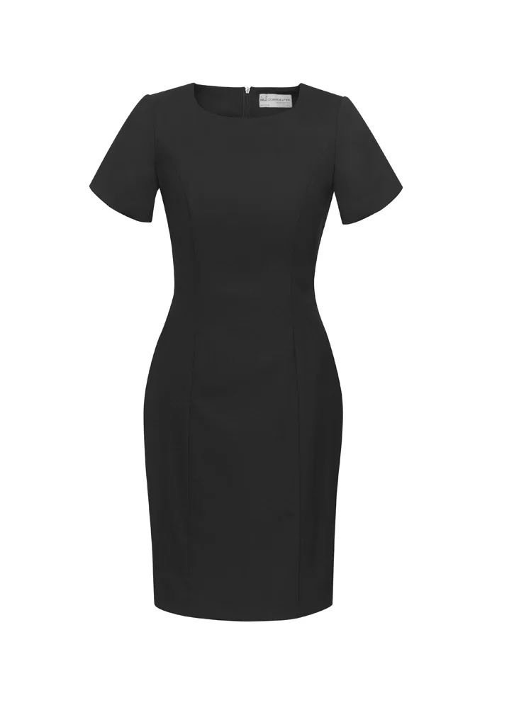 Womens Comfort Wool Stretch Short Sleeve Shift Dress Womens Comfort Wool Stretch Short Sleeve Shift Dress