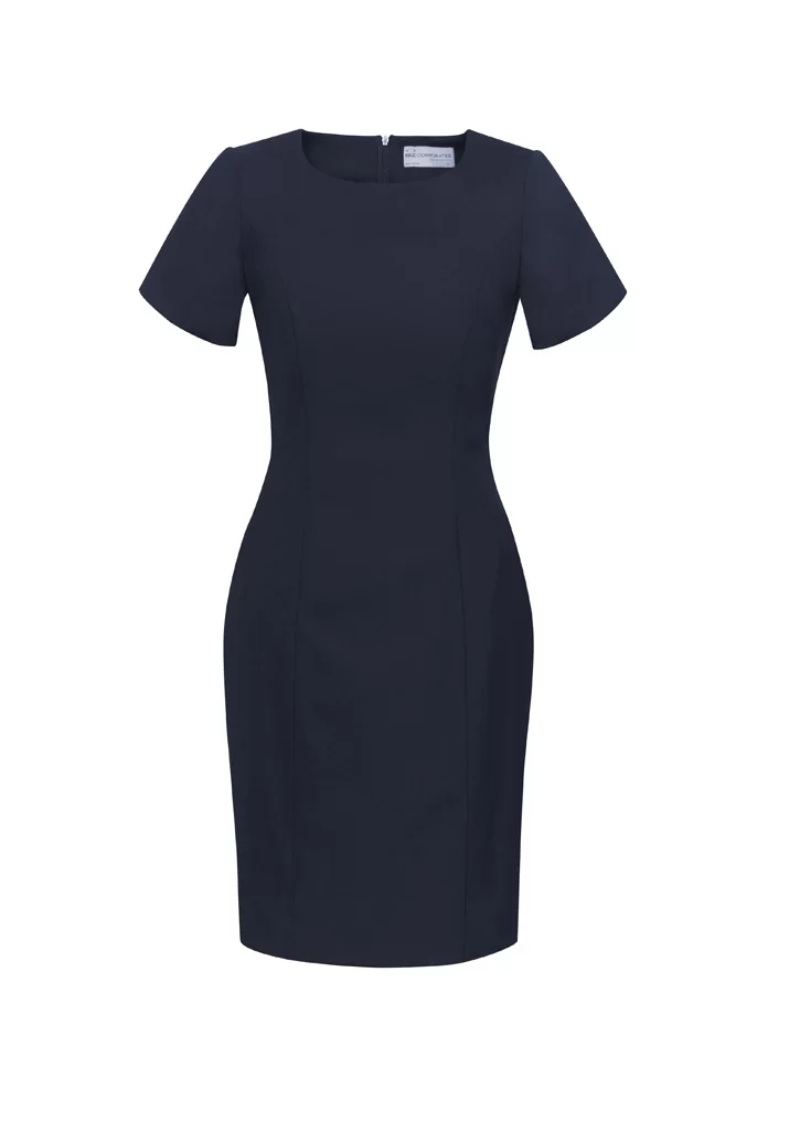 Womens Comfort Wool Stretch Short Sleeve Shift Dress Womens Comfort Wool Stretch Short Sleeve Shift Dress