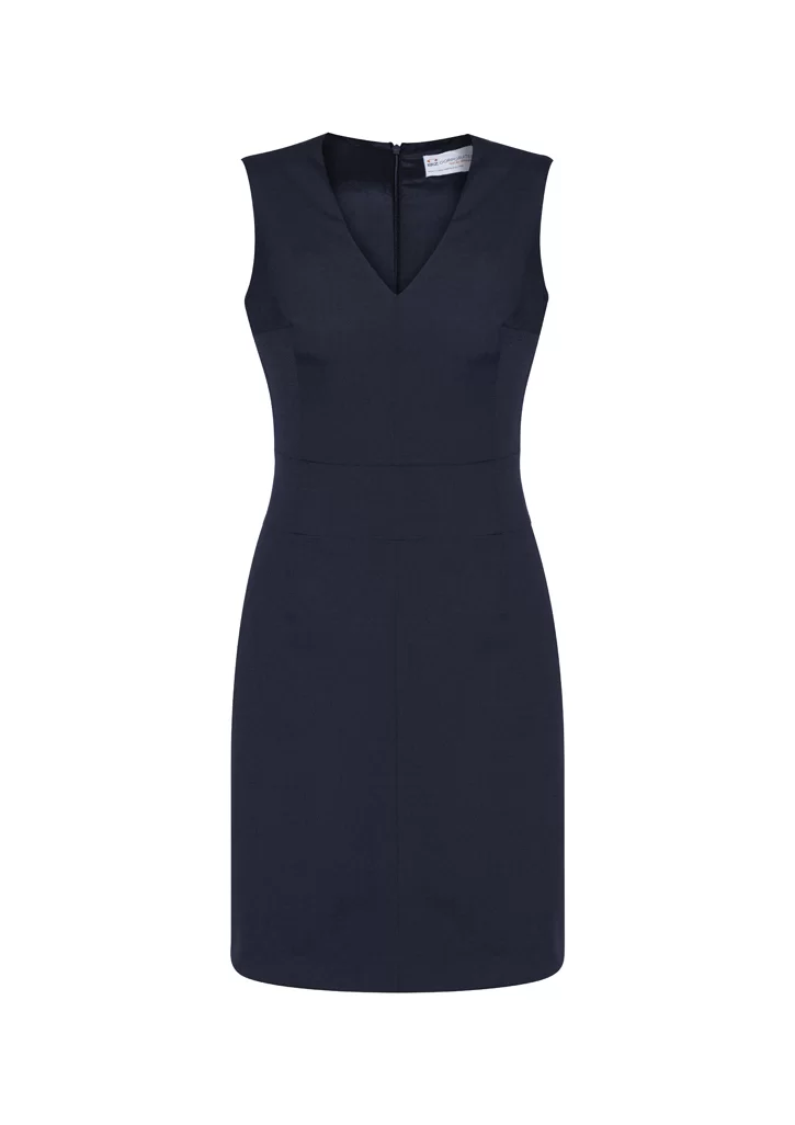 Womens Comfort Wool Stretch Sleeveless V-Neck Dress Womens Comfort Wool Stretch Sleeveless V-Neck Dress