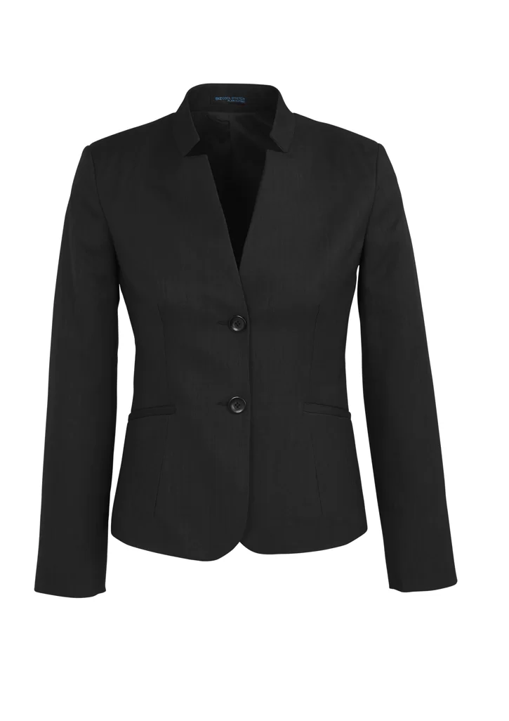 Womens Cool Stretch Short Jacket with Reverse Lapel Womens Cool Stretch Short Jacket with Reverse Lapel