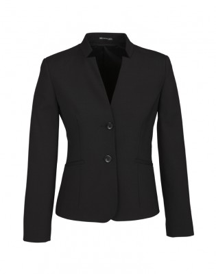 Womens Comfort Wool Stretch Short Jacket with Reverse Lapel