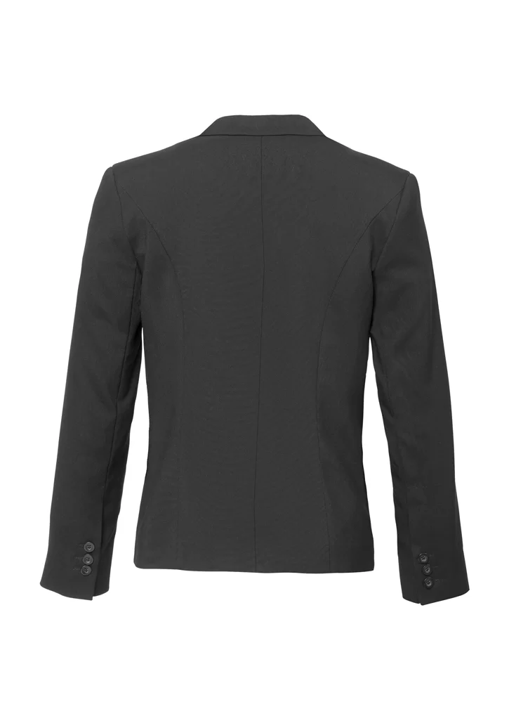 Womens Comfort Wool Stretch Short Jacket with Reverse Lapel Womens Comfort Wool Stretch Short Jacket with Reverse Lapel