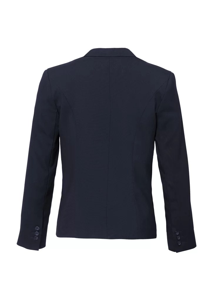 Womens Comfort Wool Stretch Short Jacket with Reverse Lapel Womens Comfort Wool Stretch Short Jacket with Reverse Lapel