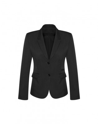 Womens Comfort Wool Stretch 2 Button Mid Length Jacket