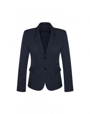 Womens Comfort Wool Stretch 2 Button Mid Length Jacket