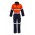 Mens Orange Flame Overall - Hoop Taped - Orange/Navy