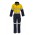 Mens Orange Flame Overall - Hoop Taped - Yellow/Navy