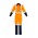 Mens TTMC-W23 Cotton Overall - Orange/Navy