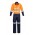 Mens Rugged Cooling Taped Overall - Orange/Navy