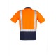 Mens Hi Vis Spliced Short Sleeve Polo - Shoulder Taped