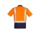 Mens Hi Vis Spliced Short Sleeve Polo - Shoulder Taped