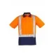 Mens Hi Vis Spliced Short Sleeve Polo - Shoulder Taped
