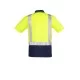 Mens Hi Vis Spliced Short Sleeve Polo - Shoulder Taped