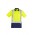 Mens Hi Vis Spliced Short Sleeve Polo - Shoulder Taped - Yellow/Navy