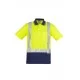 Mens Hi Vis Spliced Short Sleeve Polo - Shoulder Taped