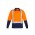 Mens Hi Vis Spliced Long Sleeve Polo - Shoulder Taped - Orange/Navy