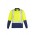 Mens Hi Vis Spliced Long Sleeve Polo - Shoulder Taped - Yellow/Navy