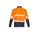 Mens Hi Vis Spliced Long Sleeve Polo - Hoop Taped