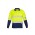 Mens Hi Vis Spliced Long Sleeve Polo - Hoop Taped - Yellow/Navy