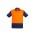 Mens Hi Vis Zone Short Sleeve Polo - Orange/Navy