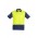 Mens Hi Vis Zone Short Sleeve Polo - Yellow/Navy