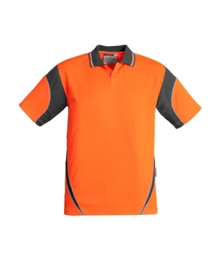 Mens Hi Vis Aztec Short Sleeve Polo