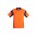 Mens Hi Vis Aztec Short Sleeve Polo - Orange/Navy