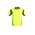 Mens Hi Vis Aztec Short Sleeve Polo - Yellow/Charcoal