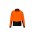 Mens Hi Vis Flux Long Sleeve Polo - Orange/Black