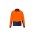 Mens Hi Vis Flux Long Sleeve Polo - Orange/Navy