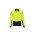 Mens Hi Vis Flux Long Sleeve Polo - Yellow/Navy