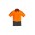 Mens Hi Vis Flux Short Sleeve Polo - Orange/Charcoal