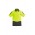 Mens Hi Vis Flux Short Sleeve Polo - Yellow/Charcoal