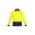 Mens Hi Vis Comfort Back Long Sleeve Polo - Yellow/Navy