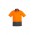 Mens Hi Vis Comfort Back Short Sleeve Polo - Orange/Charcoal