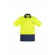 Mens Hi Vis Comfort Back Short Sleeve Polo