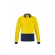Mens Hi Vis Cotton Long Sleeve Polo