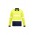 Unisex Hi Vis Segmented Tape Long Sleeve Polo - Yellow/Navy