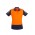 Womens Hi Vis Zone Short Sleeve Polo - Orange/Navy