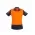 Womens Hi Vis Zone Short Sleeve Polo - Orange/Navy