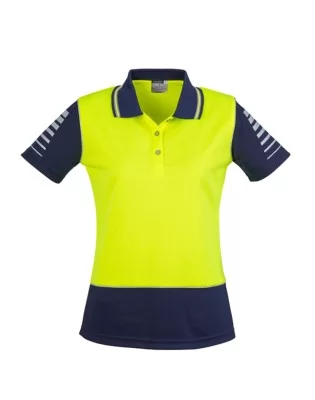 Womens Hi Vis Zone Short Sleeve Polo